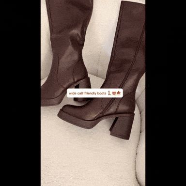 Docee's Leather Wide Calf Boots