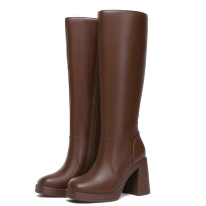 Docee's Leather Wide Calf Boots