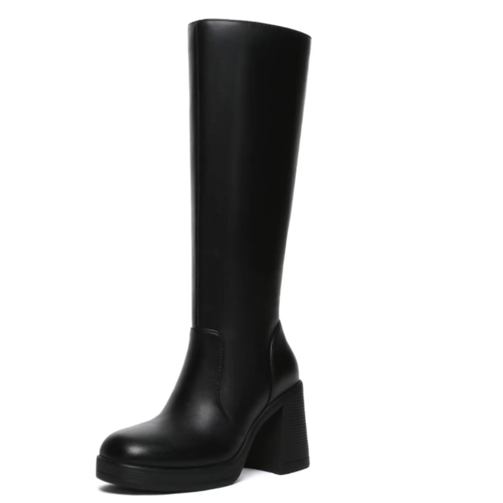 Docee's Leather Wide Calf Boots
